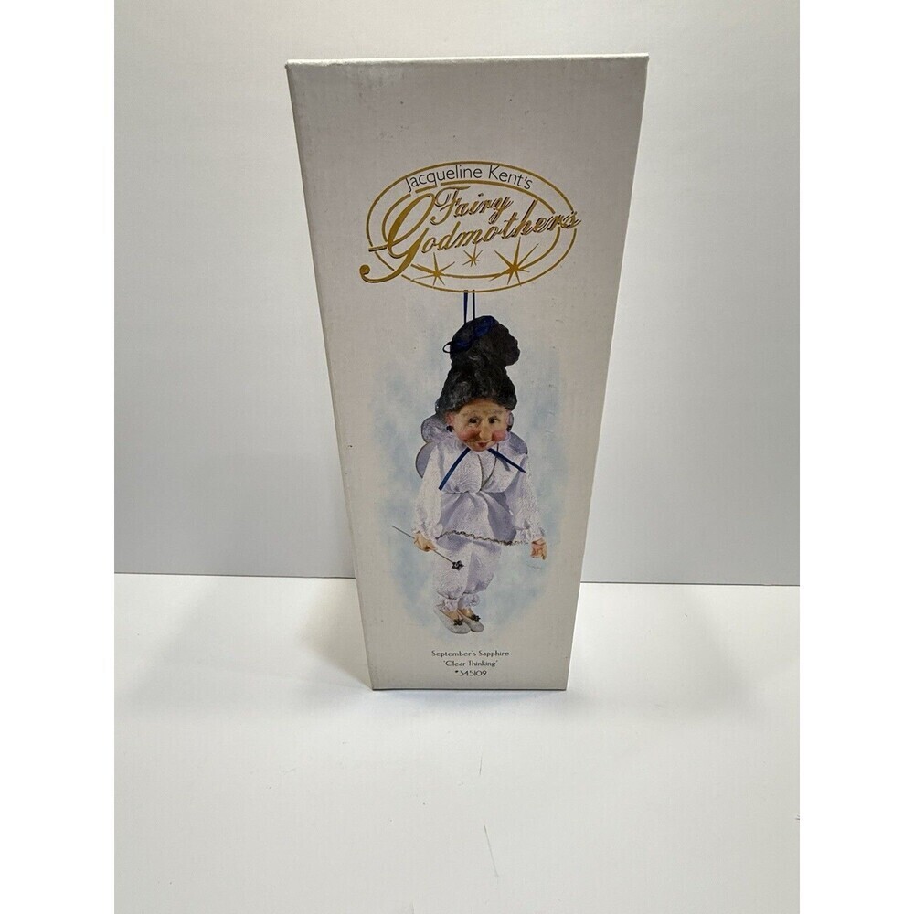 Vtg Jacqueline Kent's Fairy Godmother September's Sapphire Clear Thinking 345109